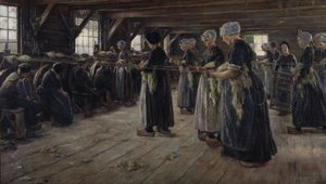 O celeiro de linho em Laren de Max Liebermann