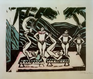 acrobatas de Max Pechstein