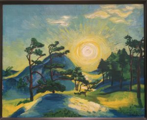Sol nascente de Max Pechstein