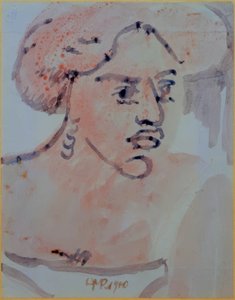 Retrato de mulher de Max Pechstein