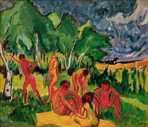 ao ar livre de Max Pechstein