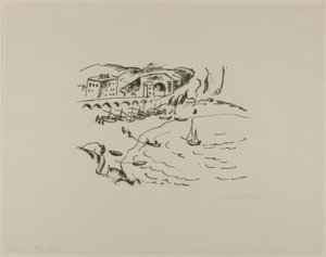 Baía de Monte Rosso, de Fotos de Viagem: Itália-Mar do Sul de Max Pechstein