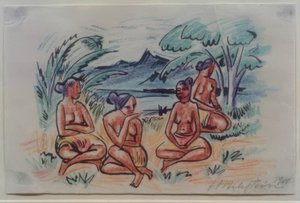 Fotos de viagem Itália - Mar do Sul (Mulheres sentadas) de Max Pechstein