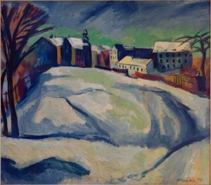 Paisagem de inverno II de Max Pechstein