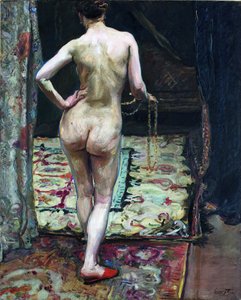 Nu feminino visto de costas de Max Slevogt