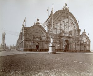 Canto das máquinas, a Exposição All-Russia, Nizhny Novgorod, Rússia, 1896.