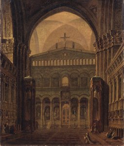 Interior do templo em Jerusalém, 1821