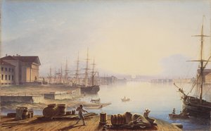 Nascer do sol sobre o Neva em São Petersburgo, 1830