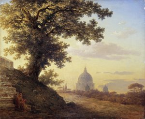 O carvalho Torquato Tassos em Roma, 1848