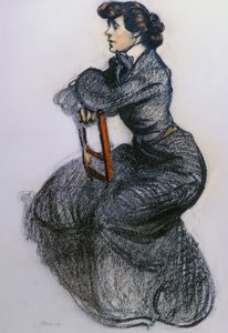 Colette, c.1906-7 (carvão e pastel)