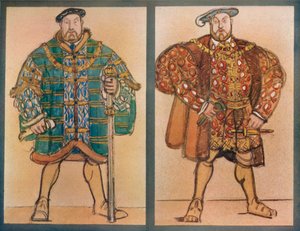 Figurinos para Henry VIII Theatre De LOpera, Paris, 1920, c1920, 1923