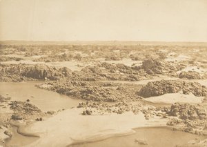 Batu-el-Hadjar. Vista tirada na Segunda Catarata, Março de 1850. de Maxime Du Camp