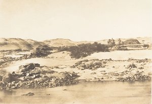 Entrada na Primeira Catarata perto de Aswan, 1849-50. de Maxime Du Camp