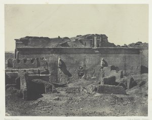 Fachada traseira, Grande Templo de Dendera (Teutyres), Alto Egito de Maxime Du Camp