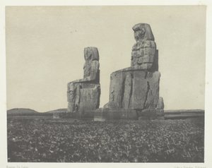 Gournah, Os Colossos; Tebas de Maxime Du Camp