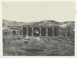 Gournah, Palácio de Menephta I, Tebas, 184951, impresso em 1852. de Maxime Du Camp