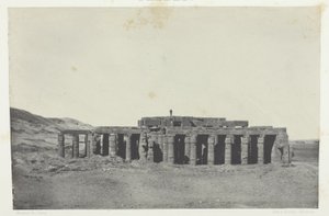 Gournah, Túmulo de Osymandias; Tebas, chapa 58 do álbum "Egypte, Nubie, Palestine et Syrie" (1852) de Maxime Du Camp
