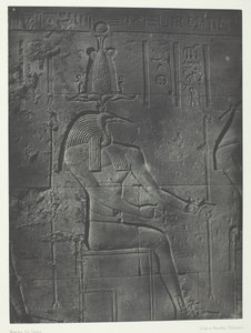 Grande Templo de Ísis em Philoe, Tôth Ibiocéphale, Nubia, 184951, impresso em 1852. de Maxime Du Camp