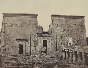 Grande templo de Ísis em Filas de Maxime Du Camp