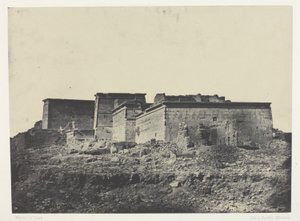 Grande Templo de Ísis em Filo, vista geral do norte; Núbia, chapa 80 do álbum "Egypte, Nubie, Palestine et Syrie" (1852) de Maxime Du Camp
