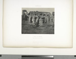 Grande Salão Hipostilo, Palácio de Karnak, Tebas de Maxime Du Camp