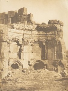 Hemiciclo do recinto dos Templos, Baalbek, 15 de Setembro de 1850. de Maxime Du Camp