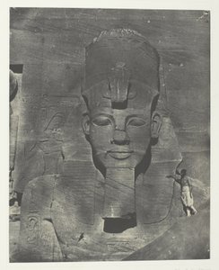 Ibsamboul, Colosse Médial (Enfoui) du Spéos de Phrè Nubie, Palestine et Syrie, chapa 106 do álbum "Egypte, Nubie, Palestine et Syrie" (1852) de Maxime Du Camp
