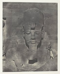 Ibsamboul, Colosse Médial (Enfoui) du Spéos de Phrè Nubie, Palestine et Syrie, chapa 106 do álbum "Egypte, Nubie, Palestine et Syrie" (1852) de Maxime Du Camp