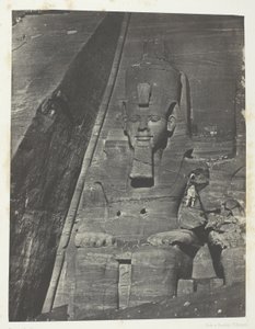 Ibsamboul, Colosse Oriental Du Grand Spéos De Phrè; Nubie, chapa 103 do álbum "Egypte, Nubie, Palestine et Syrie" (1852) de Maxime Du Camp