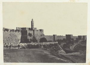 Jerusalém, Muralhas Ocidentais; Palestina de Maxime Du Camp