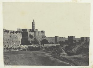 Jerusalém, Muralhas Ocidentais; Palestina de Maxime Du Camp