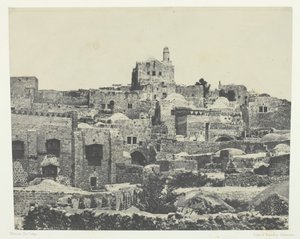 Jerusalém, Bairro Ocidental, Palestina, 184951, impresso em 1852. de Maxime Du Camp