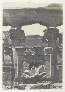 Kalabsheh, Porte du Pronaos; Núbia de Maxime Du Camp