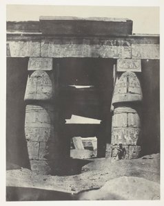 Karnak, Pórtico do Templo de Khons; Tebas de Maxime Du Camp