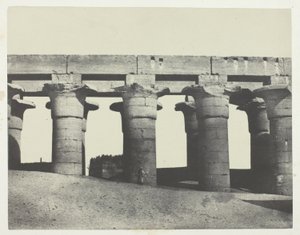 Luxor, Grande Colunata do Palácio; Tebas de Maxime Du Camp