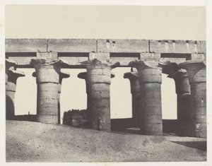 Luxor, Grande Colunata do Palácio; Tebas de Maxime Du Camp
