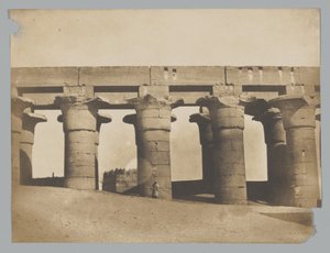 Luxor, grande colunata do palácio de Maxime Du Camp