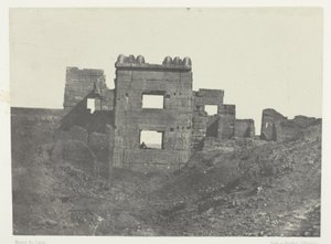 Medinet-Habou, Fachada Oriental do Gynécée de Ramsès-Mèiamoun; Tebas de Maxime Du Camp