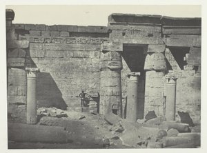 Medinet-Habou, Peristilo do Palácio de Ramsés-Méiamoun; Tebas de Maxime Du Camp
