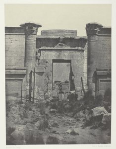 Medinet-Habou, Propylaea de Thutmoseum; Tebas de Maxime Du Camp