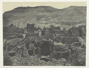 Medinet-Habou, Ruínas da Cidade de Papa; Tebas de Maxime Du Camp