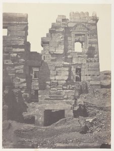 Medinet-Habou, Fachada Norte do Gynécée de Ramsès-Méiamoun; Tebas de Maxime Du Camp