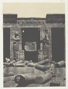 Medinet-Habou, Parte Oriental do Peristilo do Palácio de Ramsés-Méiamoun; Tebas de Maxime Du Camp