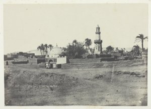 Mesquita de El-Arif e túmulo de Murad-Bey, Alto Egito, chapa 13 do álbum "Egypte, Nubie, Palestine et Syrie" (1852) de Maxime Du Camp
