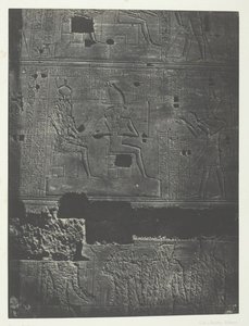 Western Wall, Great Temple of Isis at Philoe, Nubia, 184951, impresso em 1852. de Maxime Du Camp