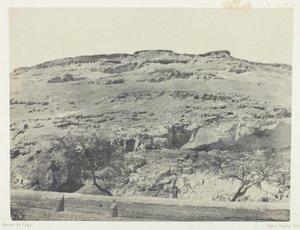 Necrópole da antiga Licópolis, Alto Egito, chapa 12 do álbum "Egypte, Nubie, Palestine et Syrie" (1852) de Maxime Du Camp