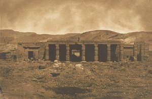 Palácio de Gournah Menephteun em Thebes, 1849-50. de Maxime Du Camp