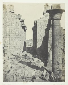 Karnak Palace, Court of the Bubastites e Main Entrance to the Hypostyle Hall, Thebes, 184951. de Maxime Du Camp