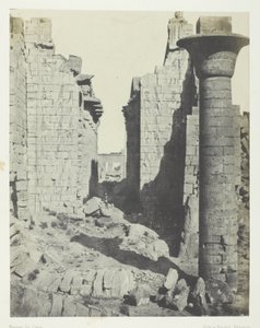 Palácio de Karnak, Pátio dos Bubastitas e Entrada Principal do Salão Hipóstilo; Tebas de Maxime Du Camp