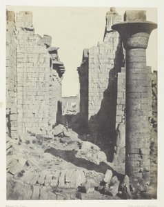 Palácio de Karnak, Pátio dos Bubastitas e Entrada Principal do Salão Hipóstilo; Tebas de Maxime Du Camp